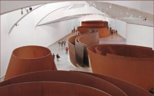 Richard Serra Sculpture, Bilbao, Spain - Corten Steel Architecture